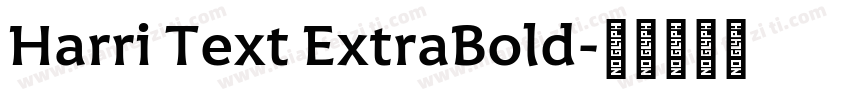 Harri Text ExtraBold字体转换